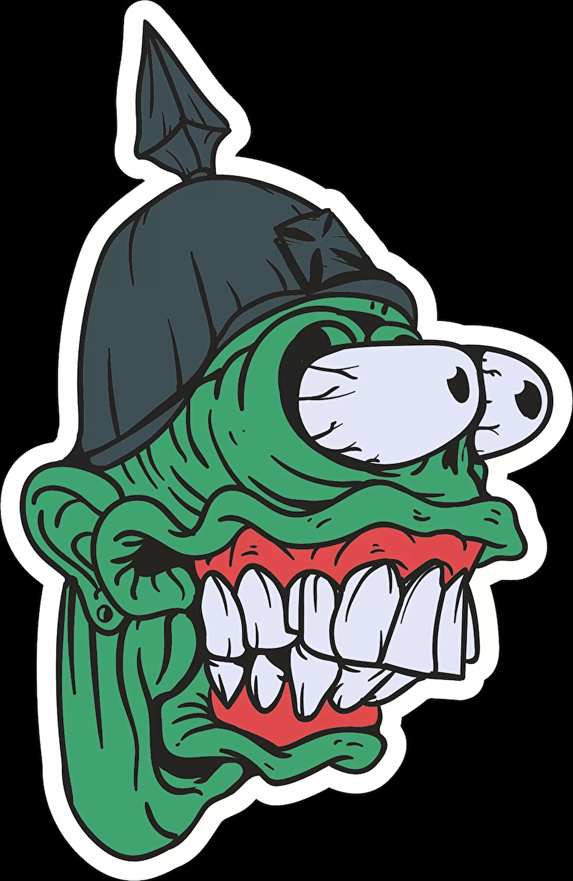 Zombi 7 Sticker 10x10 cmRenkli Sticker