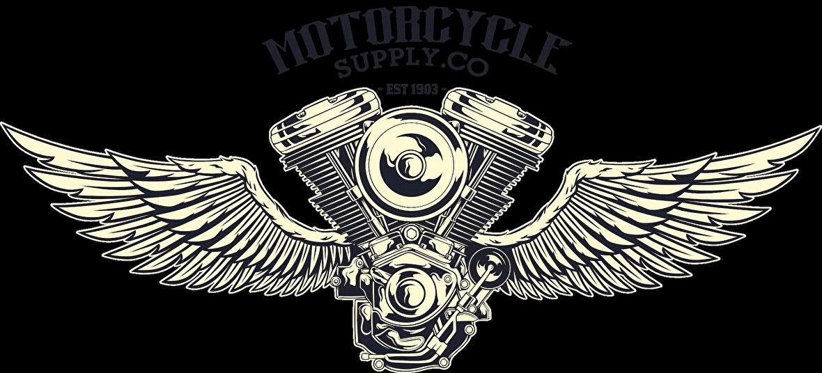 Kanatlı Motor Parçaları 5 Sticker 10x10 cmRenkli Sticker