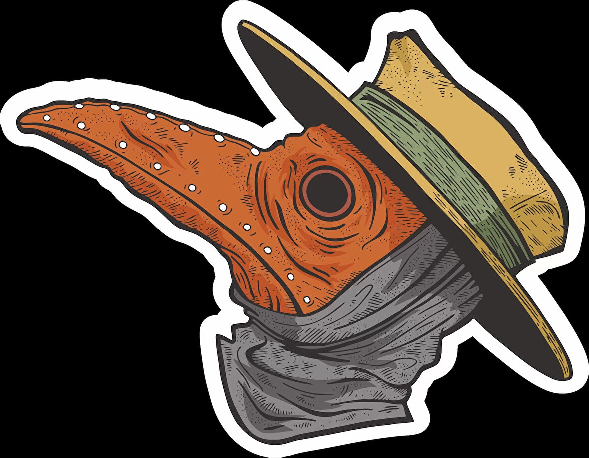 Veba Doktoru 2 Sticker 10x10 cmRenkli Sticker