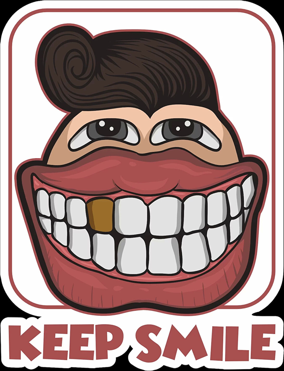 Keep Same Sticker 10x10 cmRenkli Sticker