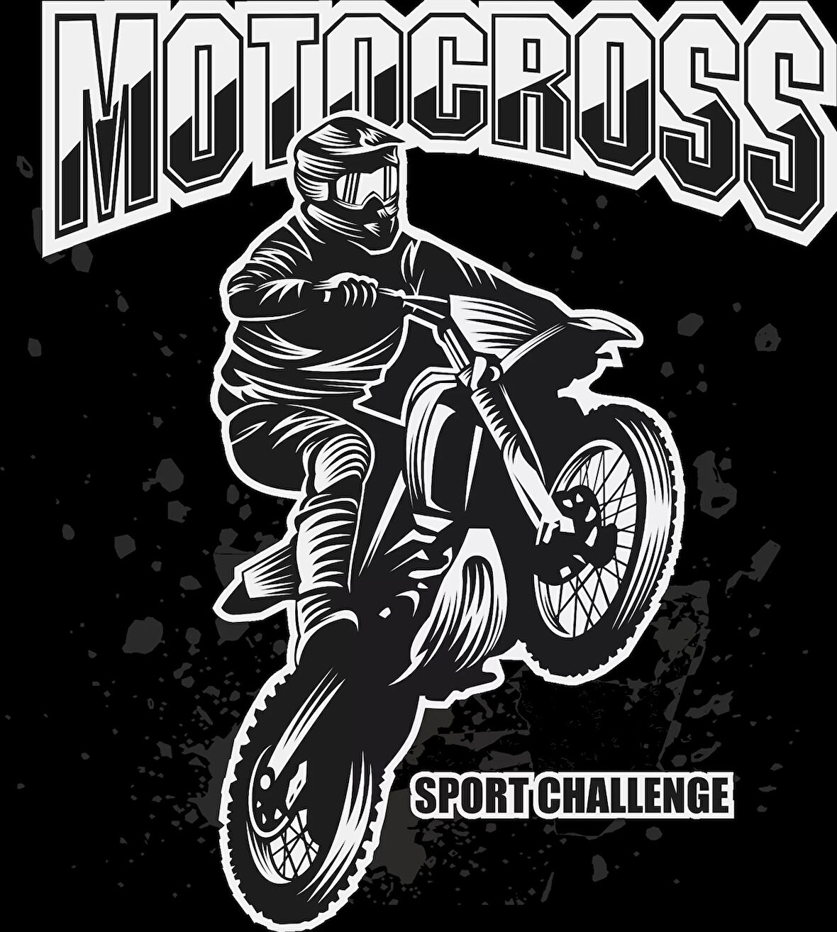 Motocross Sticker 10x10 cmRenkli Sticker