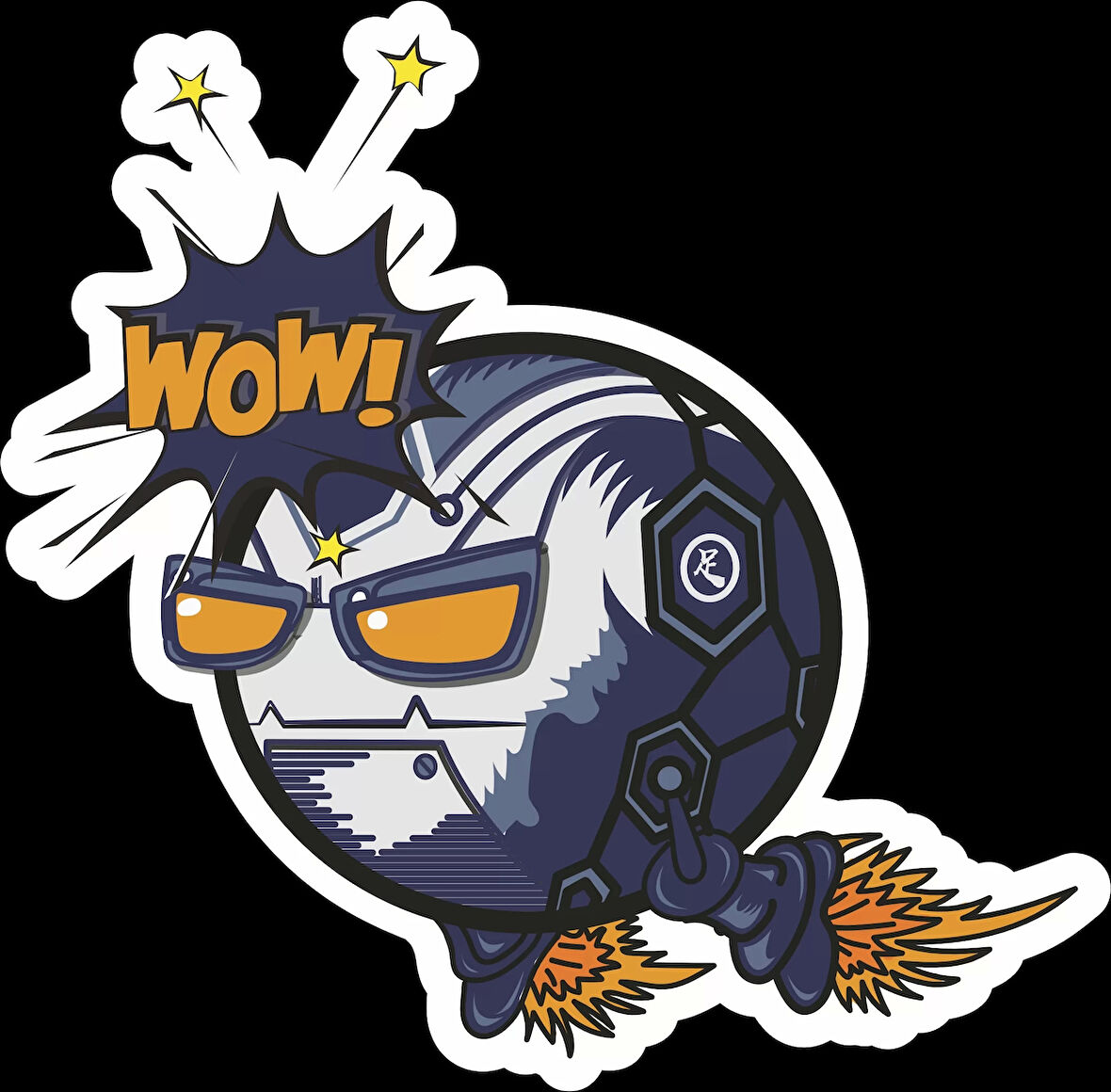 Bomba Sticker 10x10 cmRenkli Sticker