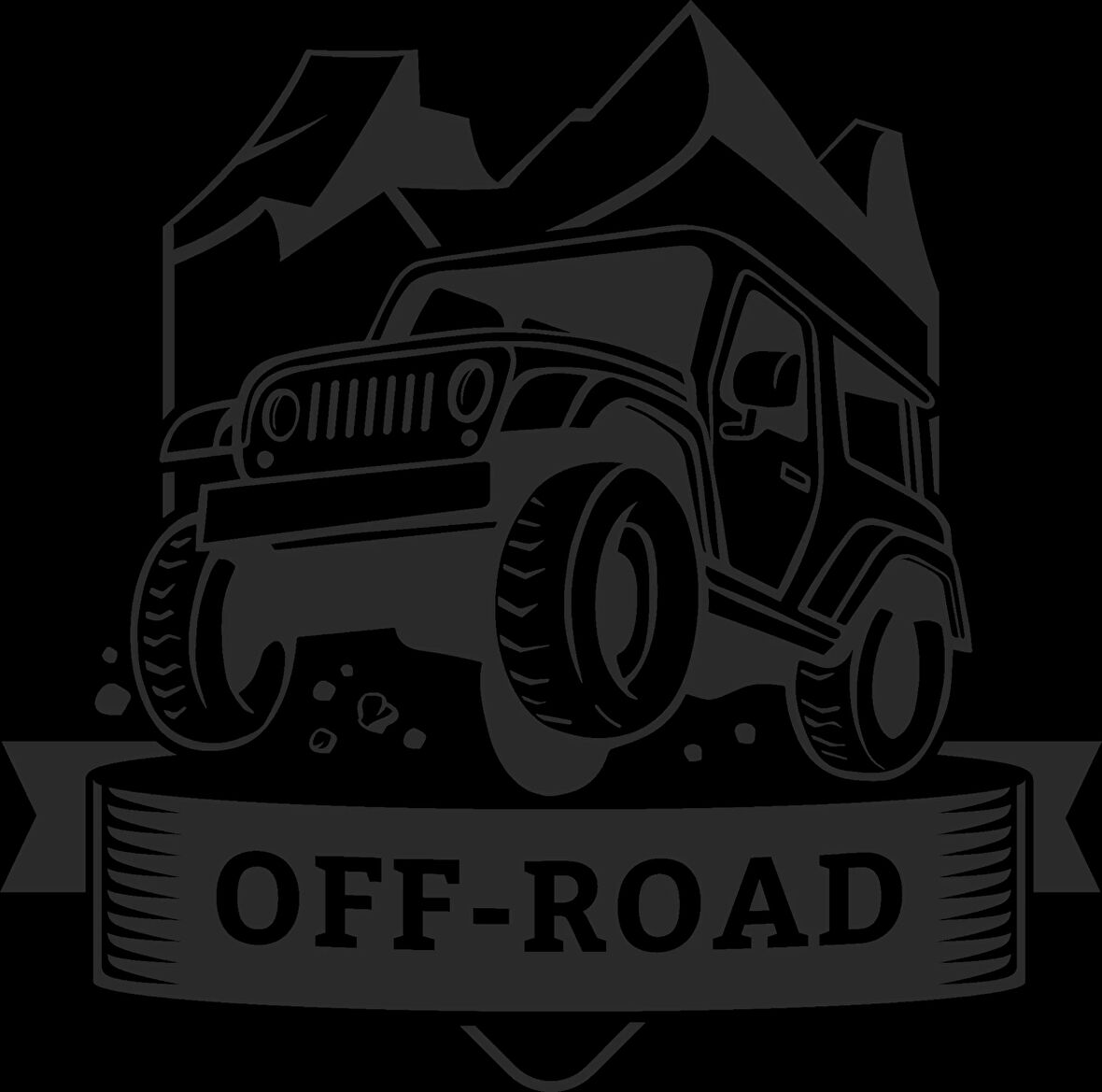 Off Road Sticker 10x10 cmRenkli Sticker