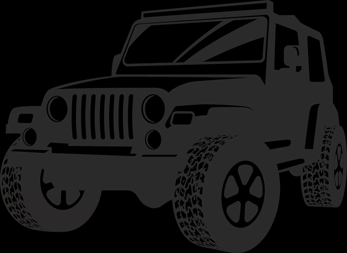 Jeep Sticker 10x10 cmRenkli Sticker
