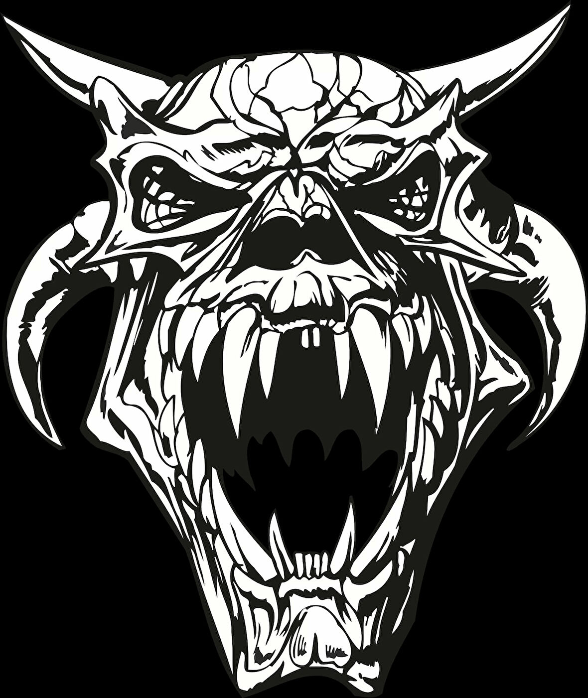 şeytan 2 Kurukafa Sticker 10x10 cmRenkli Sticker