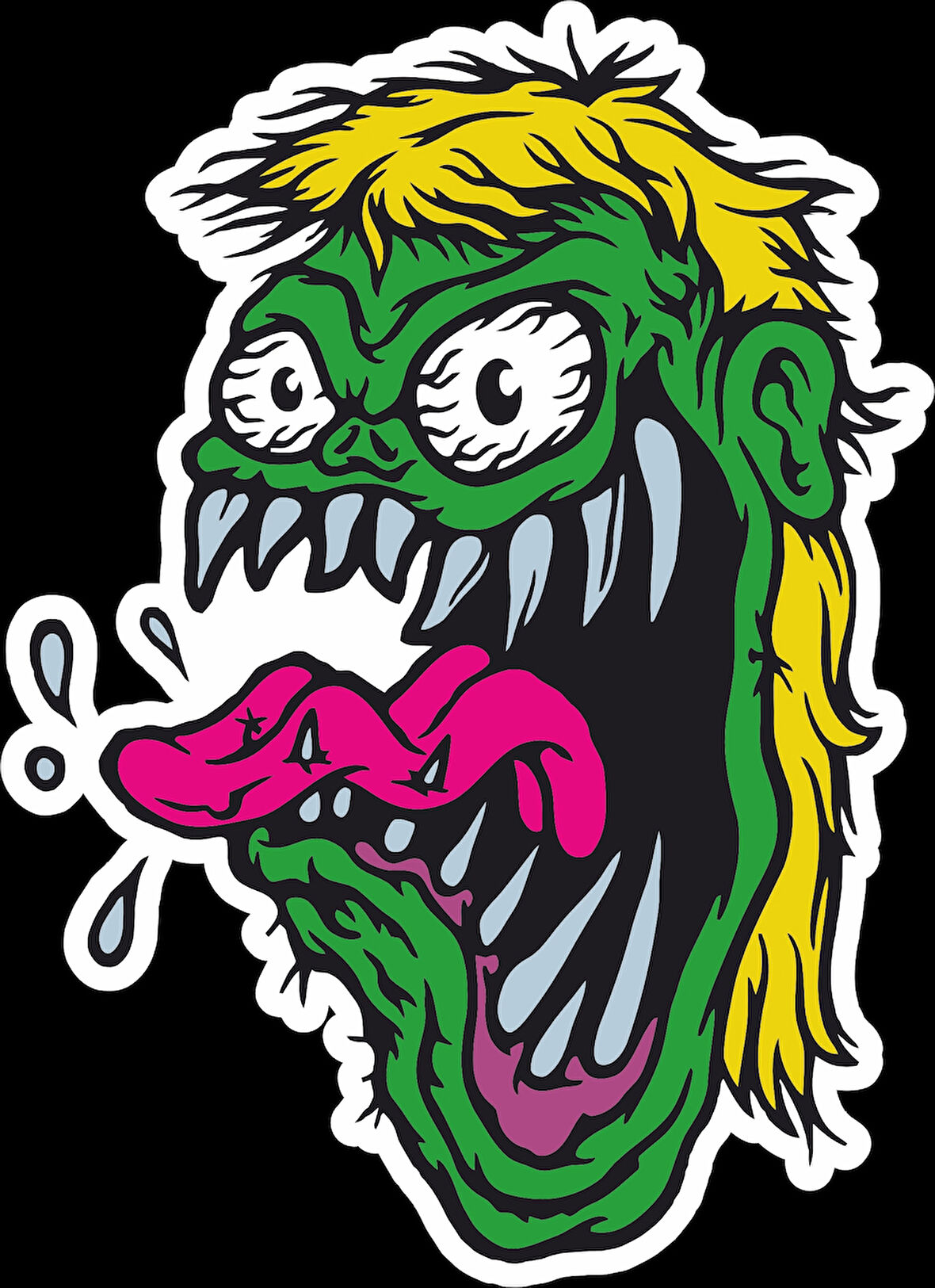 Zombi Sticker 10x10 cmRenkli Sticker
