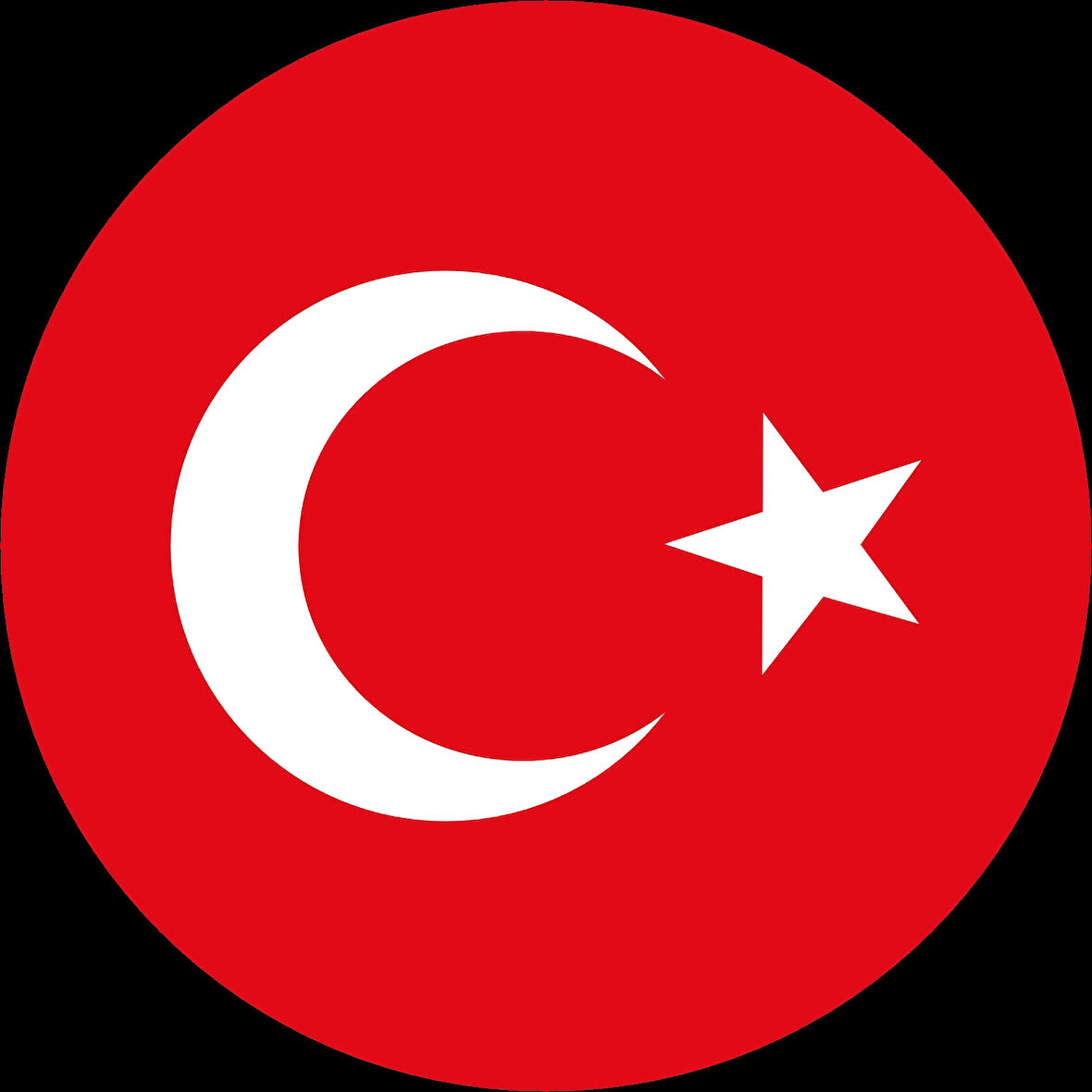 Türkiye Bayrağı Sticker 10x10 cmRenkli Sticker