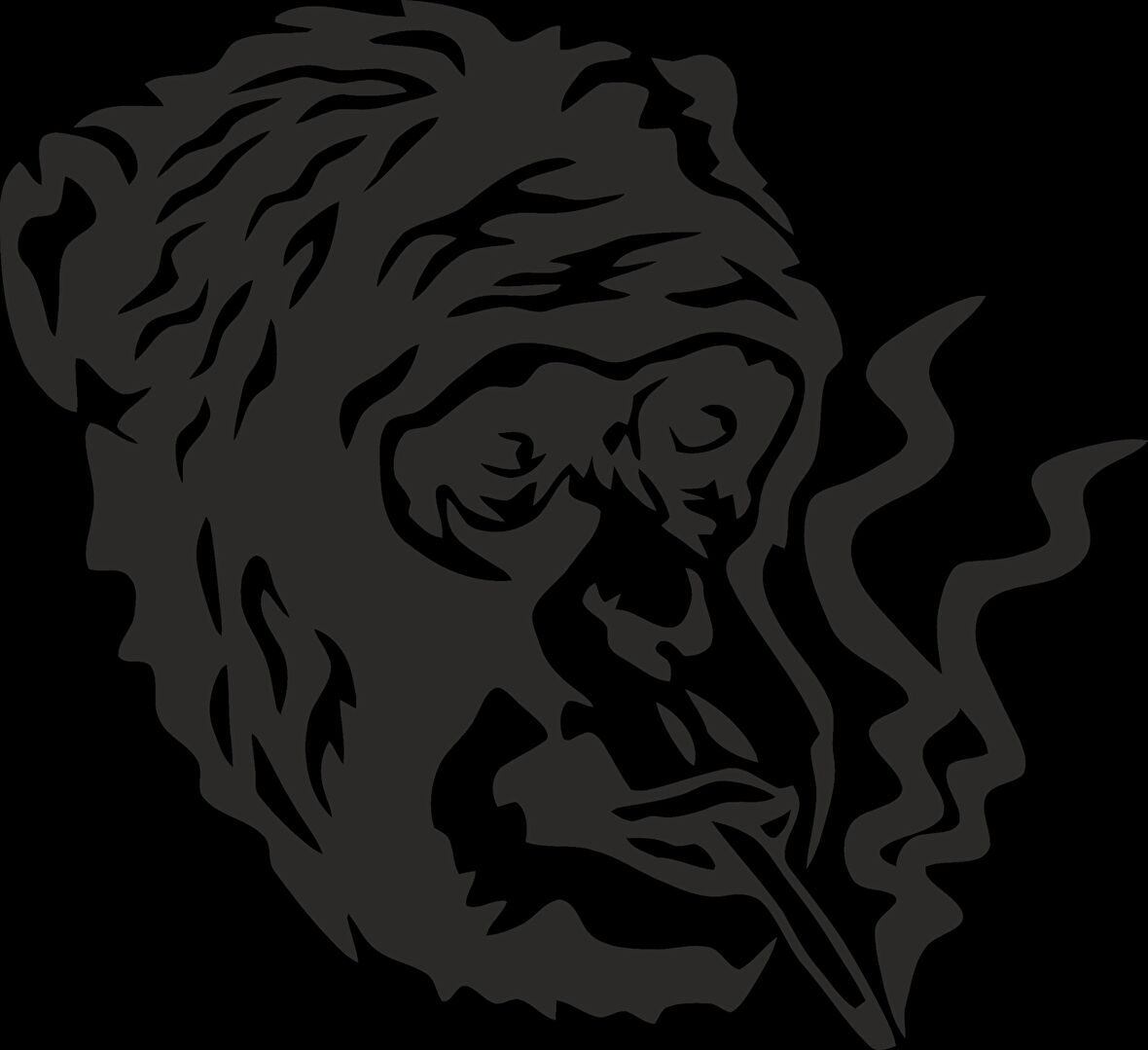 Goril Sticker 10x10 cmRenkli Sticker