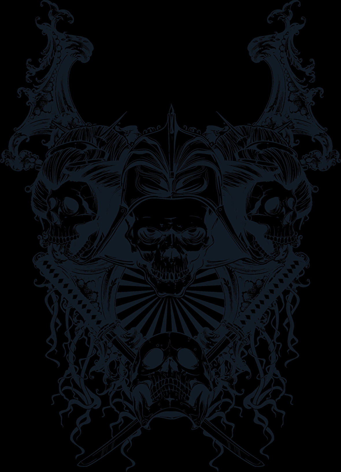 İskeletler Sticker 10x10 cmRenkli Sticker