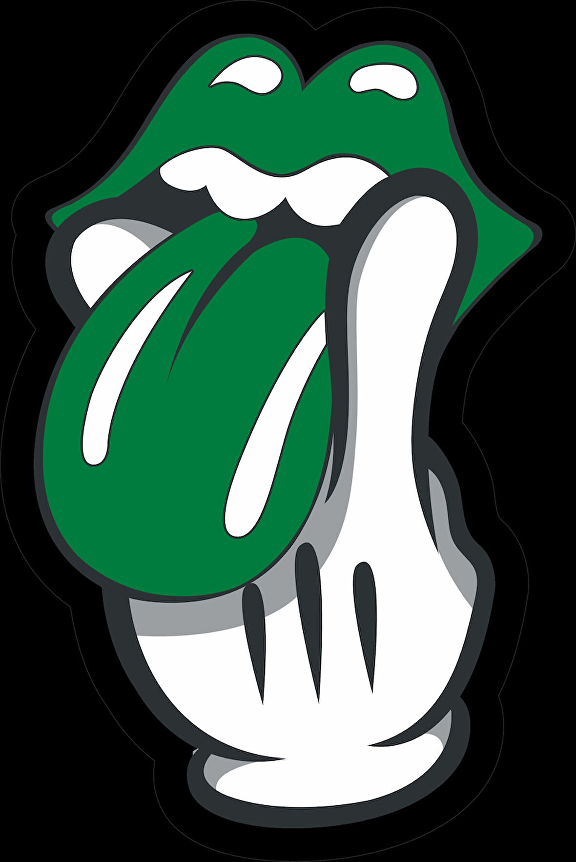 dudaklar sticker 10x10 cmRenkli Sticker