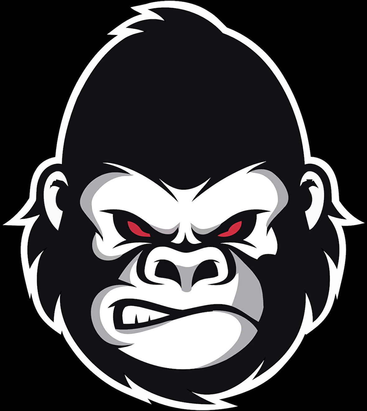 Kızgın Maymnun Sticker 10x10 cmRenkli Sticker