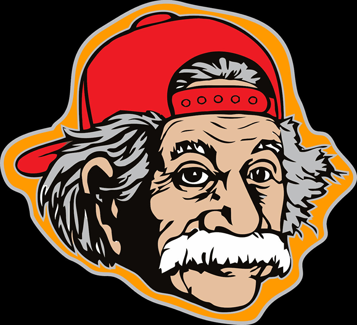 ainstain sticker 10x10 cmRenkli Sticker