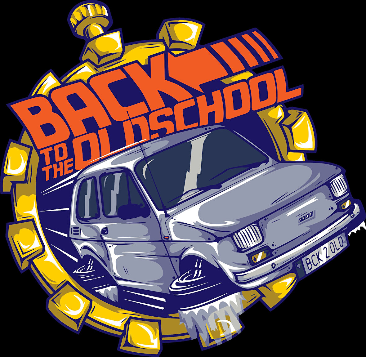 bakcto school sticker 10x10 cmRenkli Sticker