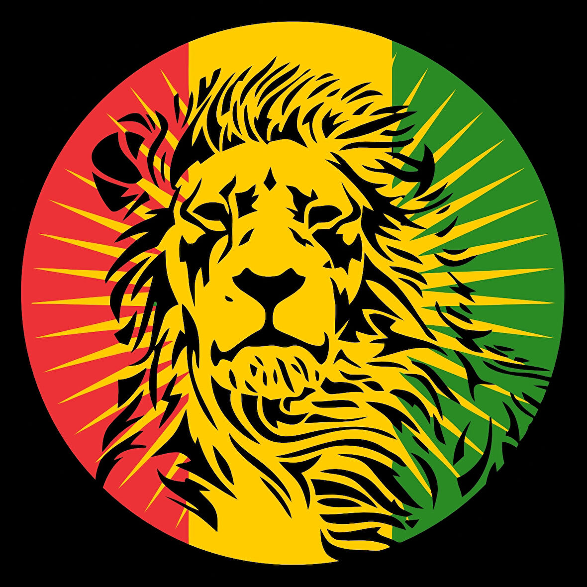 Pride Aslan Sticker 10x10 cmRenkli Sticker