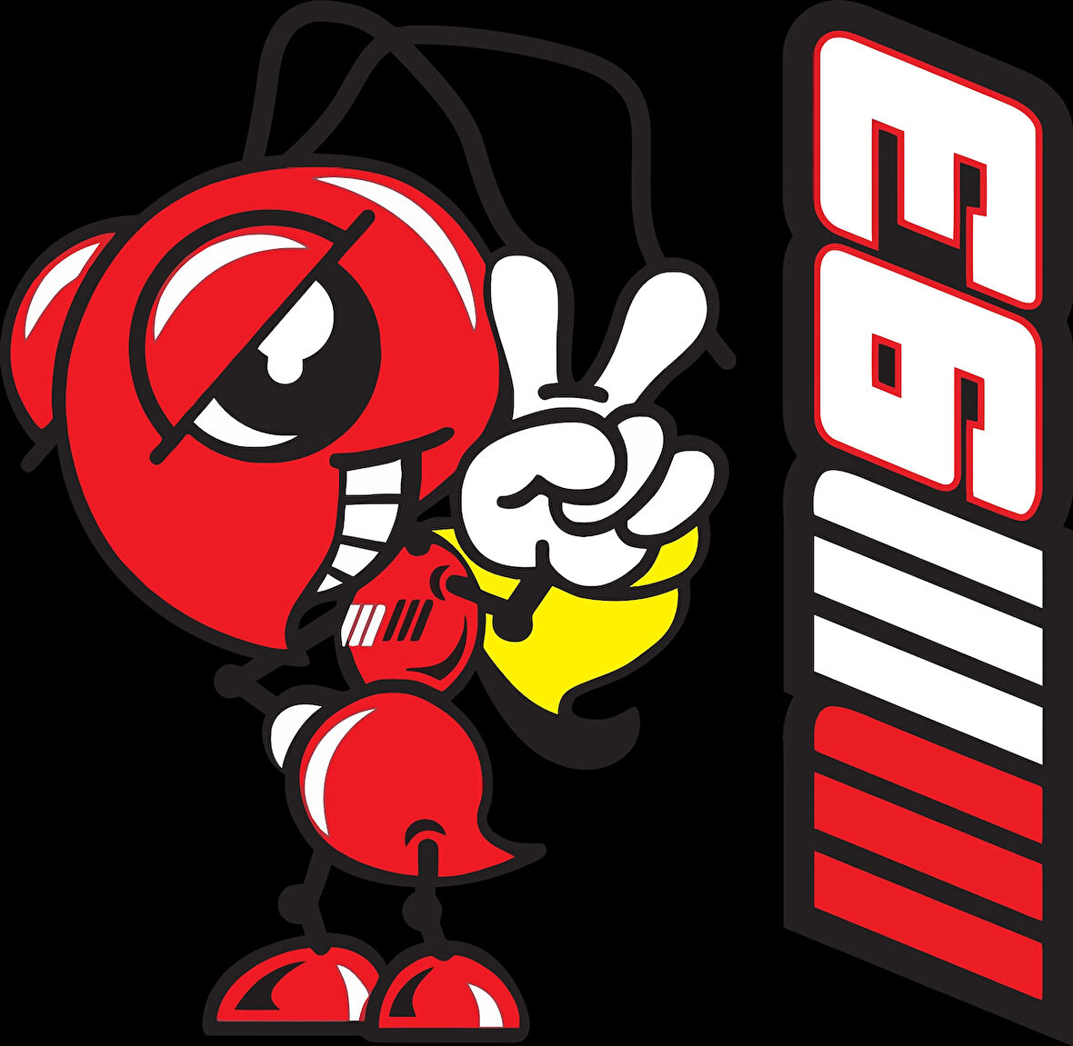 Karınca Sticker 10x10 cmRenkli Sticker