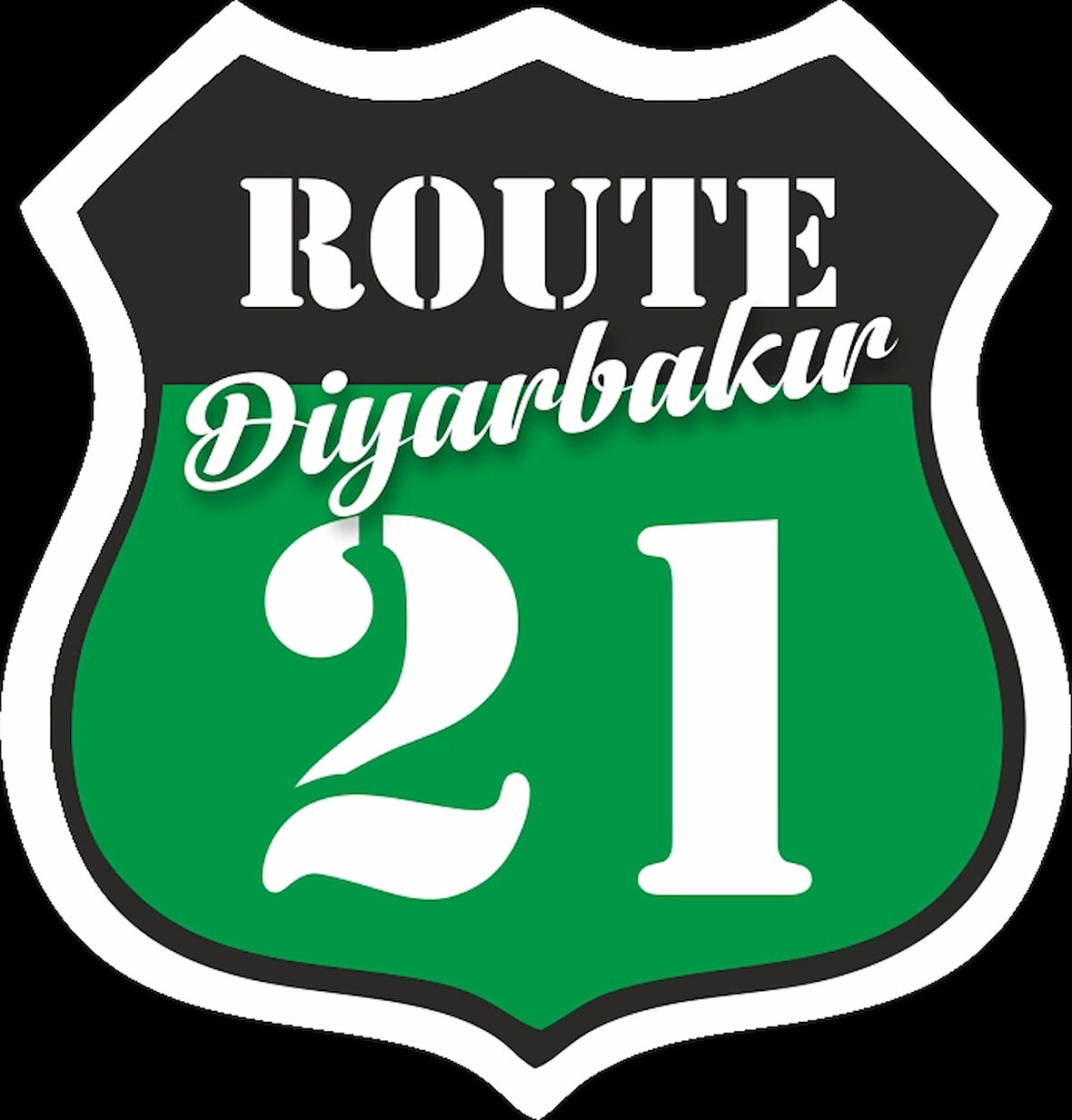 21 Diyarbakır Sticker 10x10 cmRenkli Sticker
