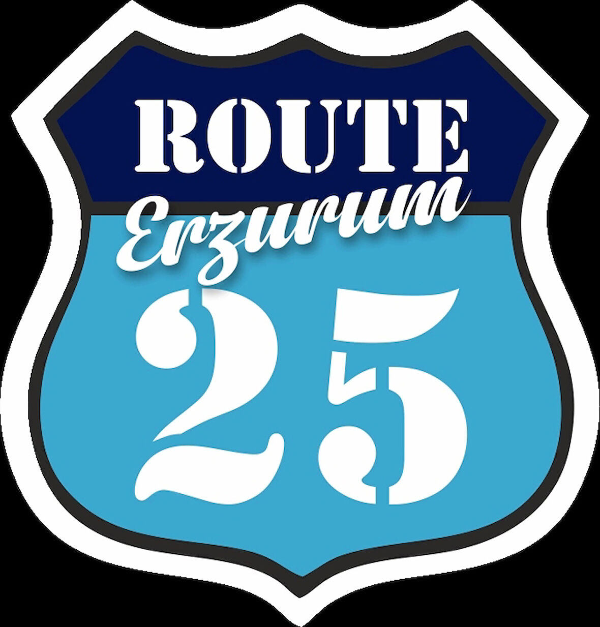 25 Erzurum Sticker 10x10 cmRenkli Sticker