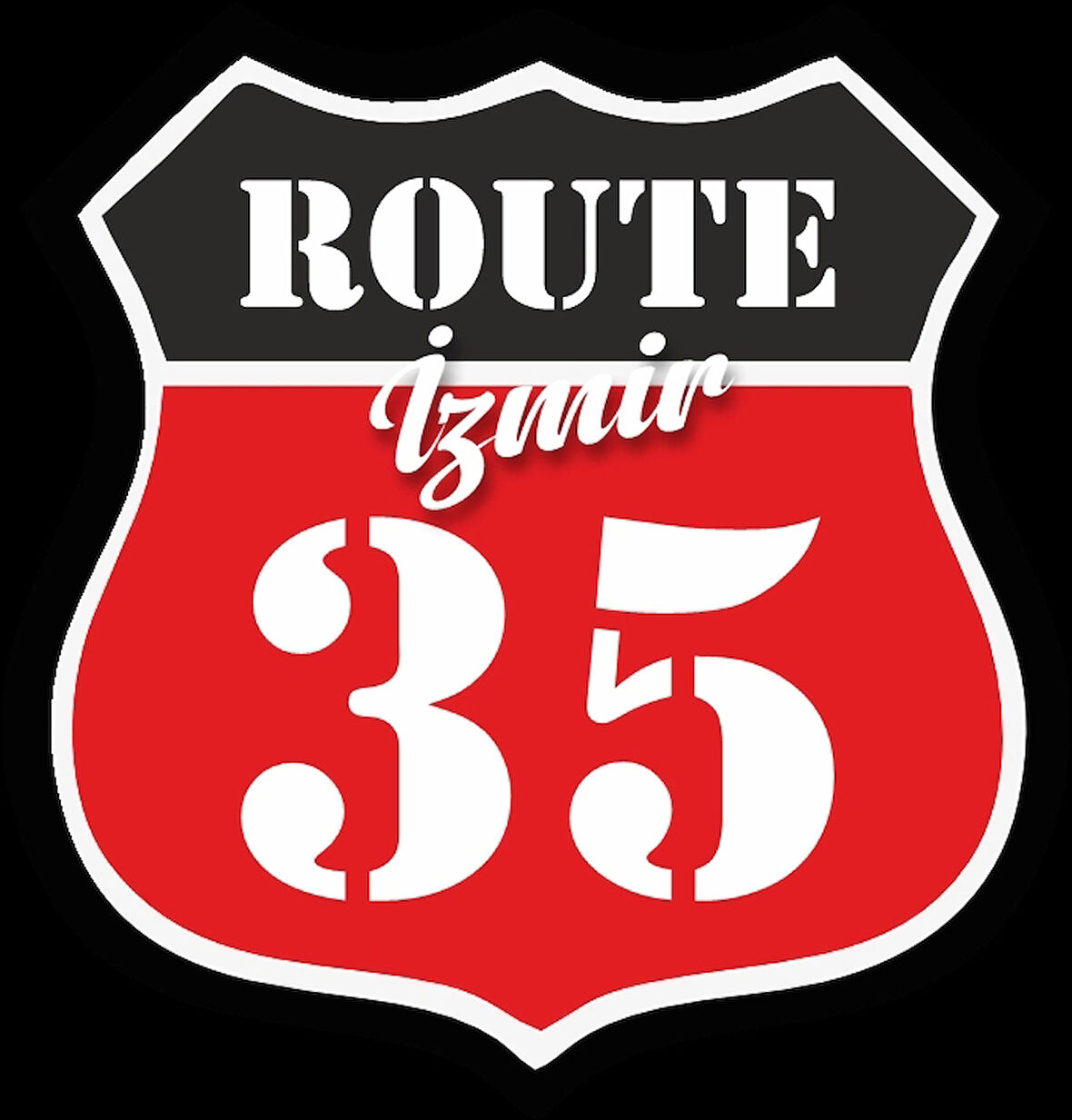 35 izmir Sticker 10x10 cmRenkli Sticker