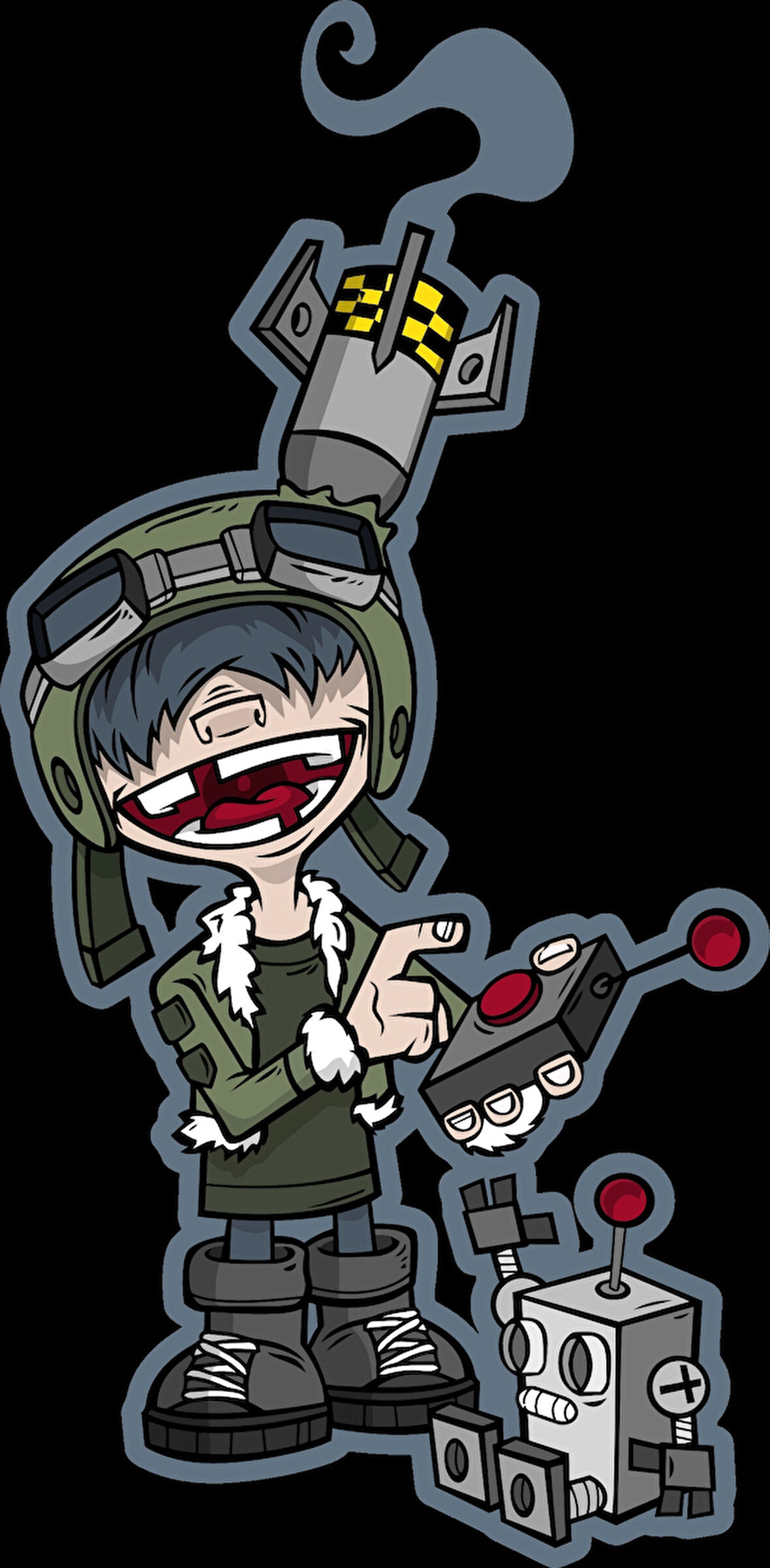 Asker Sticker 10x10 cmRenkli Sticker