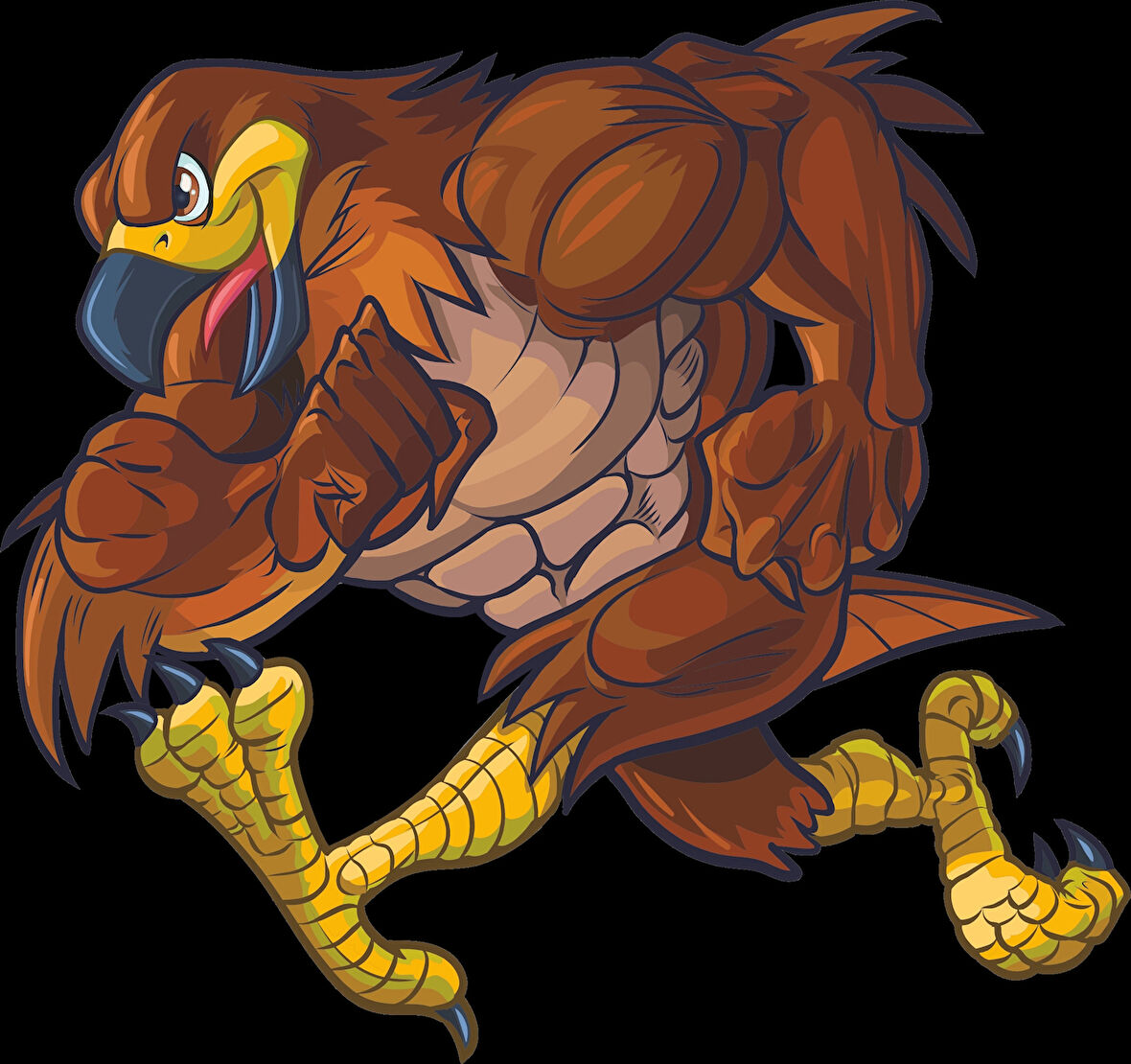 Kartal Sticker 10x10 cmRenkli Sticker