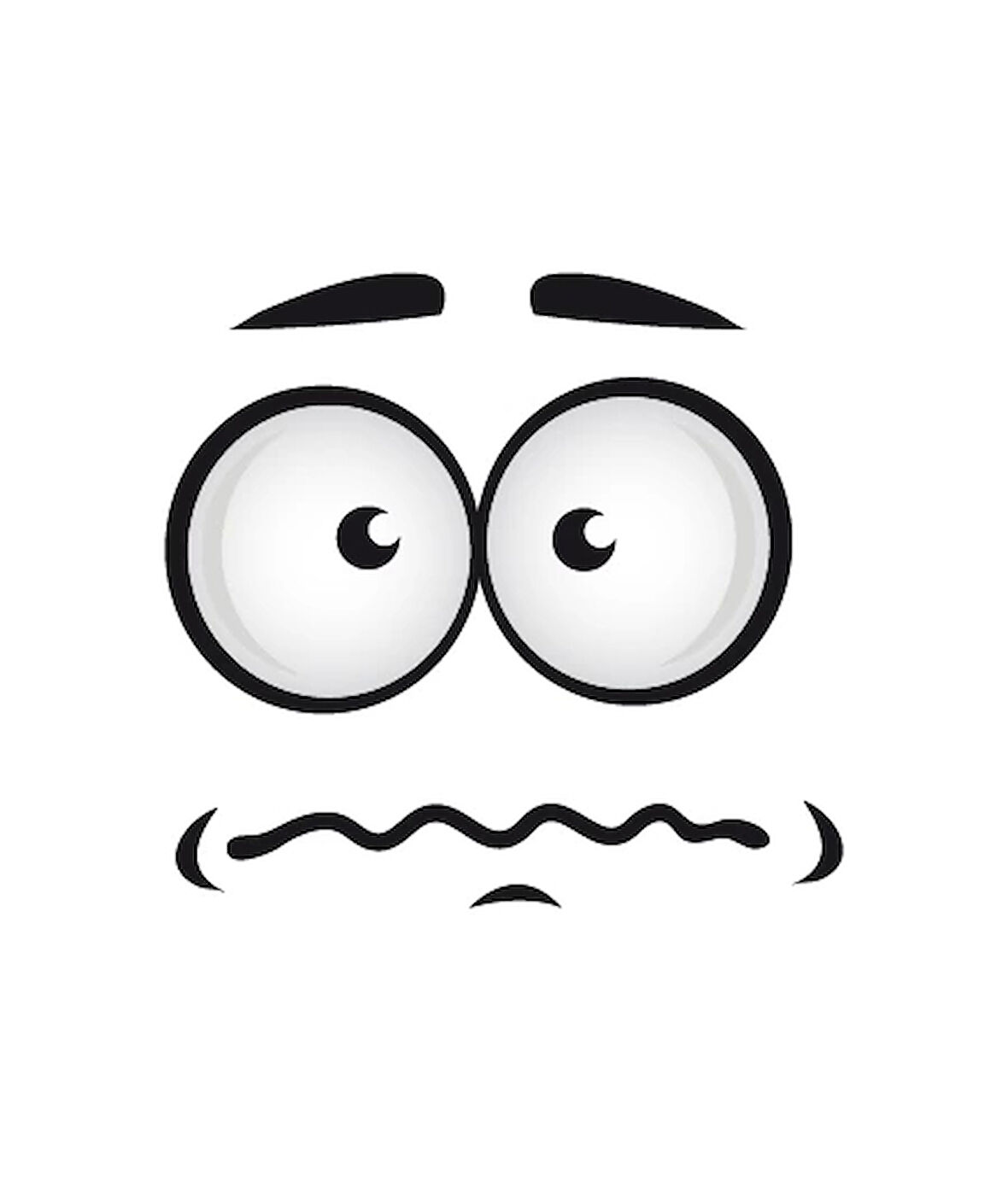 Yüz İfadesi 10x10 cm Renkli Sticker