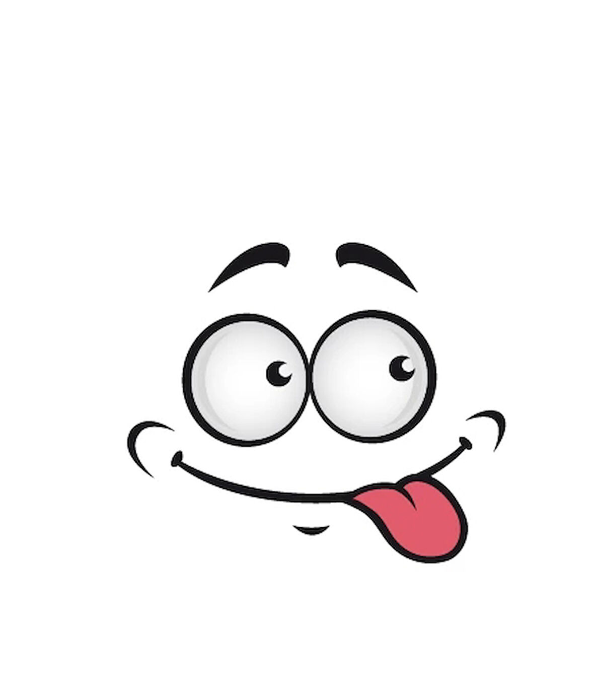 Yüz İfadesi 10x10 cm Renkli Sticker