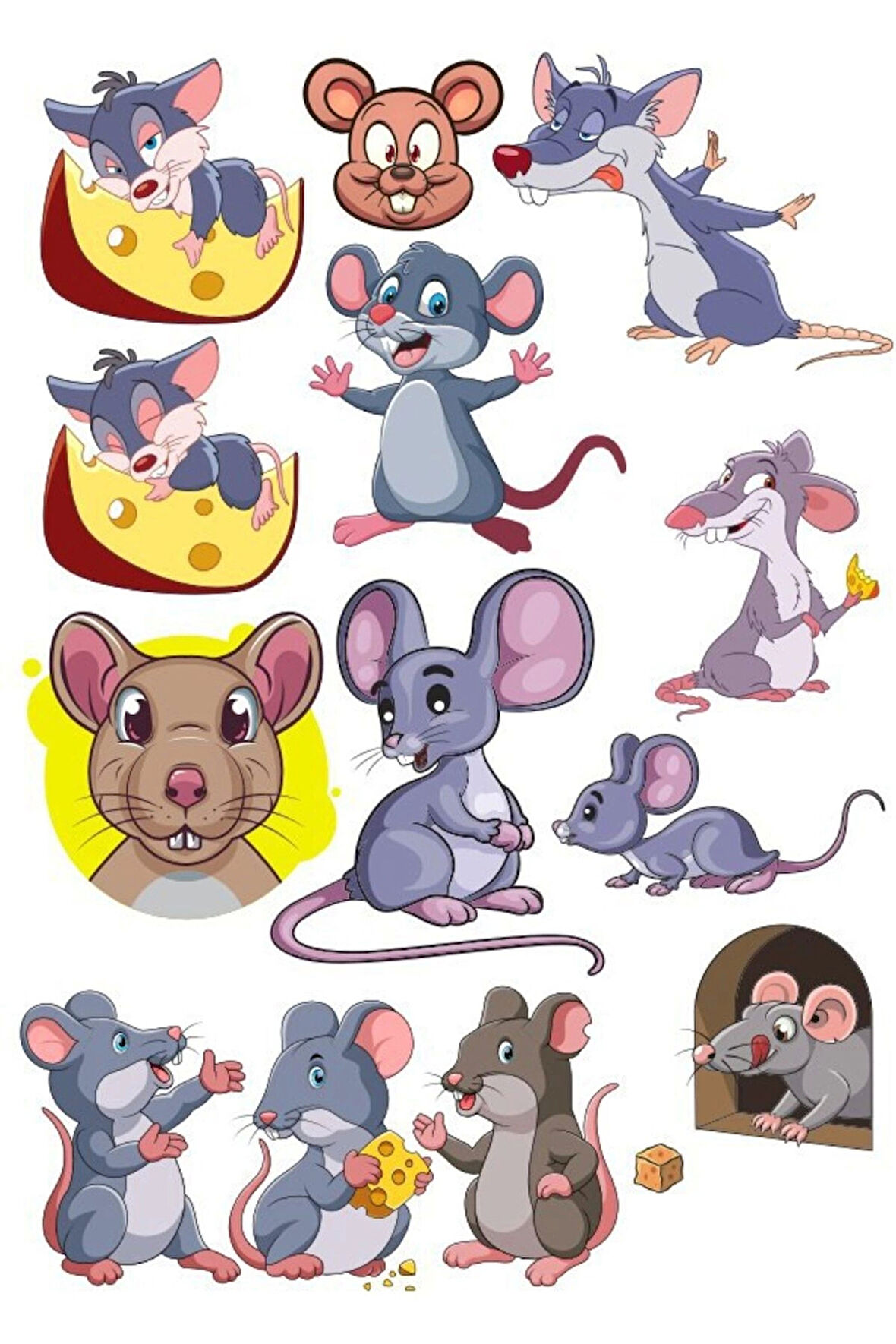 Fare Sticker Set-1 15 Parça Telefon, Tablet, Defter, Laptop Sticker