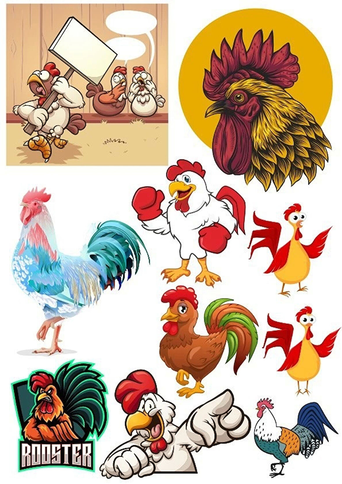 Horoz Sticker Set-1 13 Parça Telefon, Tablet, Defter, Laptop Sticker