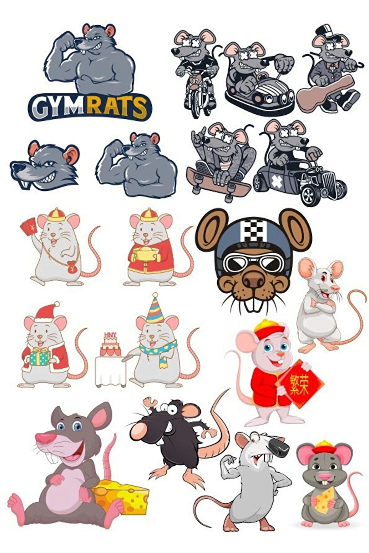 Fare Sticker Set-2 15 Parça Telefon, Tablet, Defter, Laptop Sticker