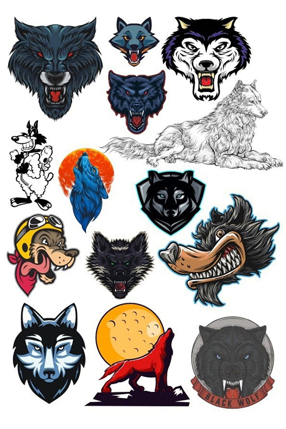 Kurt Sticker Set-3 15 Parça Telefon, Tablet, Defter, Laptop Sticker