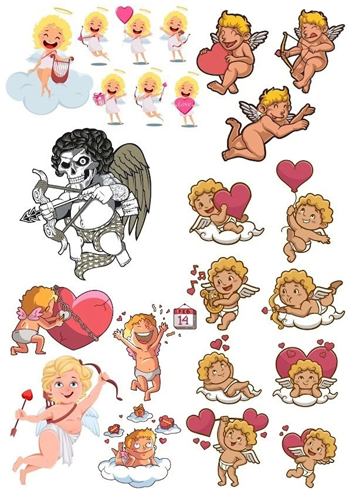 Eros Sticker Set-2 15 Parça Telefon, Tablet, Defter, Laptop Sticker