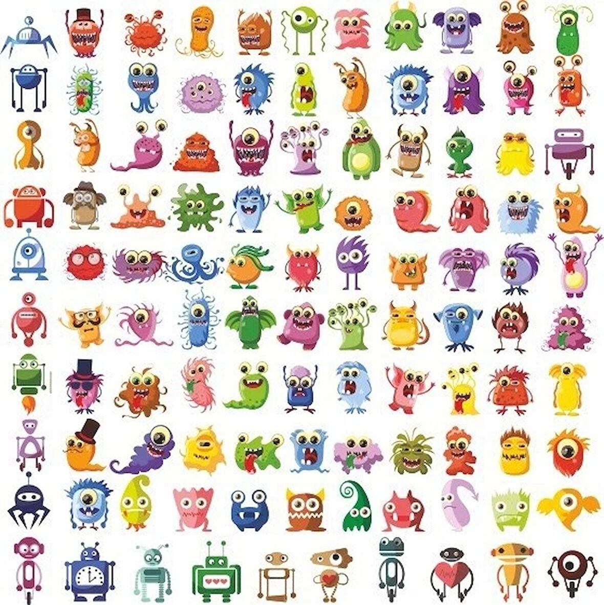 Virüs Sticker Set 60 Parça Telefon, Tablet, Defter, Laptop Sticker