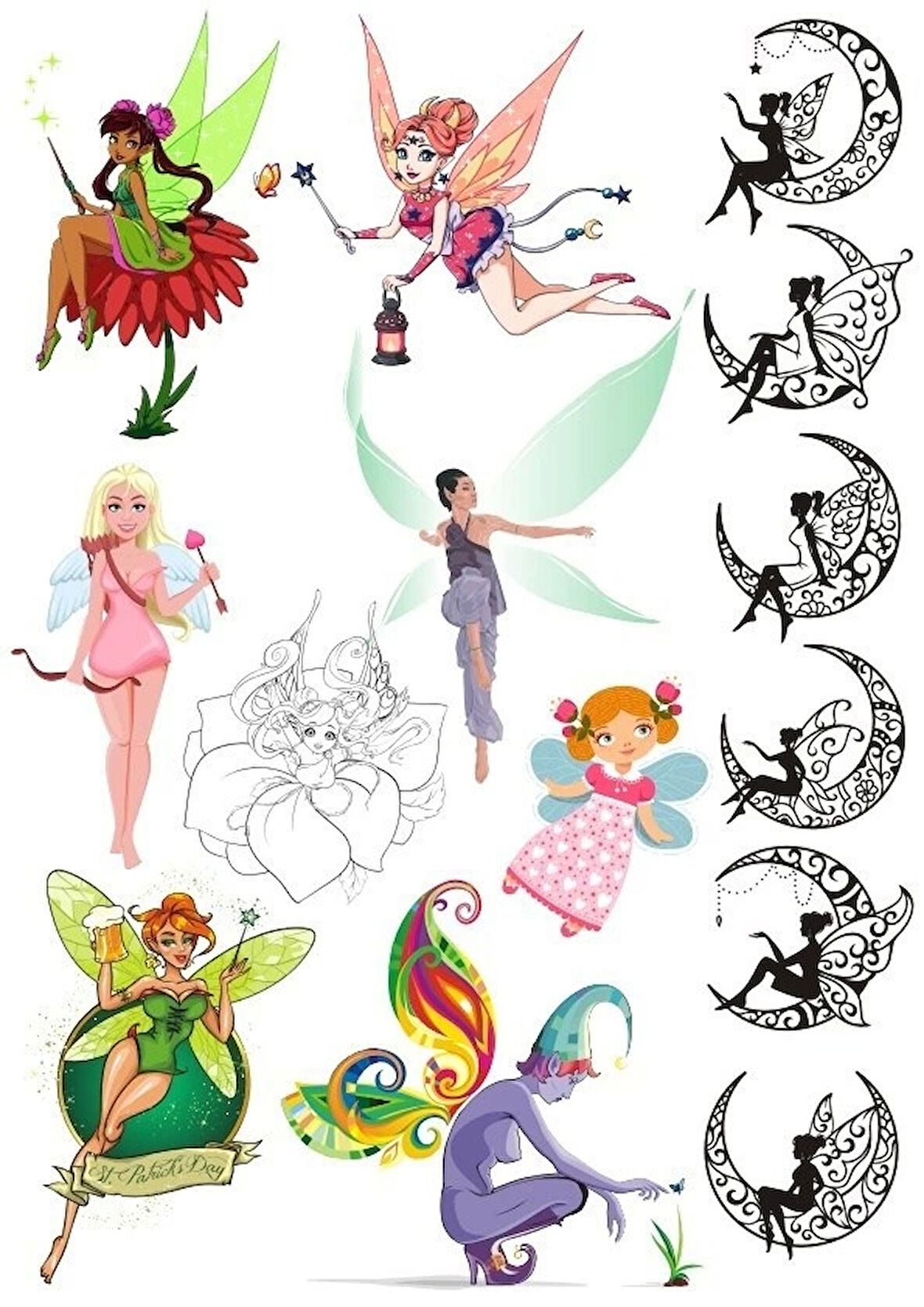 Peri Sticker Set-2 13 Parça Telefon, Tablet, Defter, Laptop Sticker