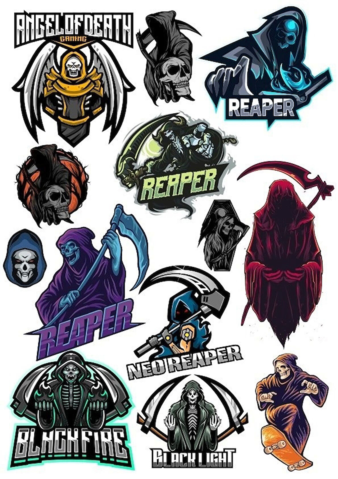 Cellat Sticker Set-3 13 Parça Telefon, Tablet, Defter, Laptop Sticker