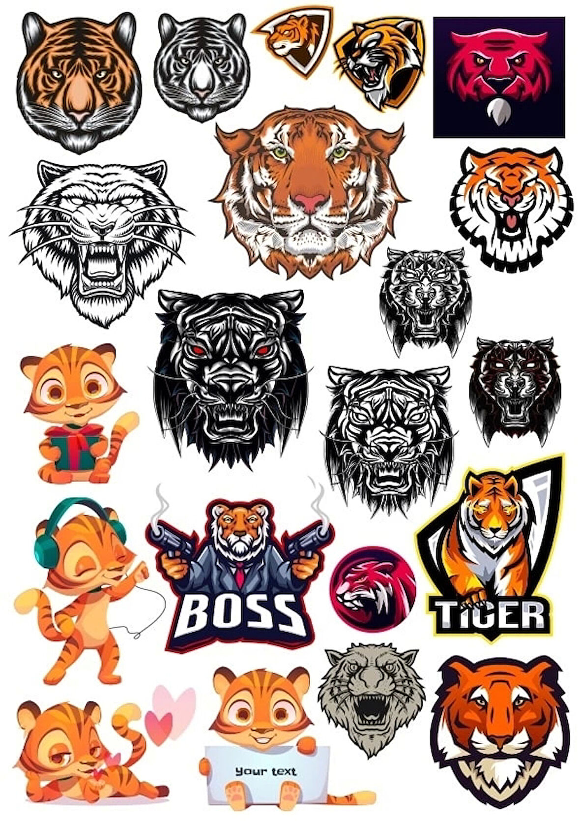 Kaplan Sticker Set 11 20 Parça Telefon, Tablet, Defter, Laptop Sticker