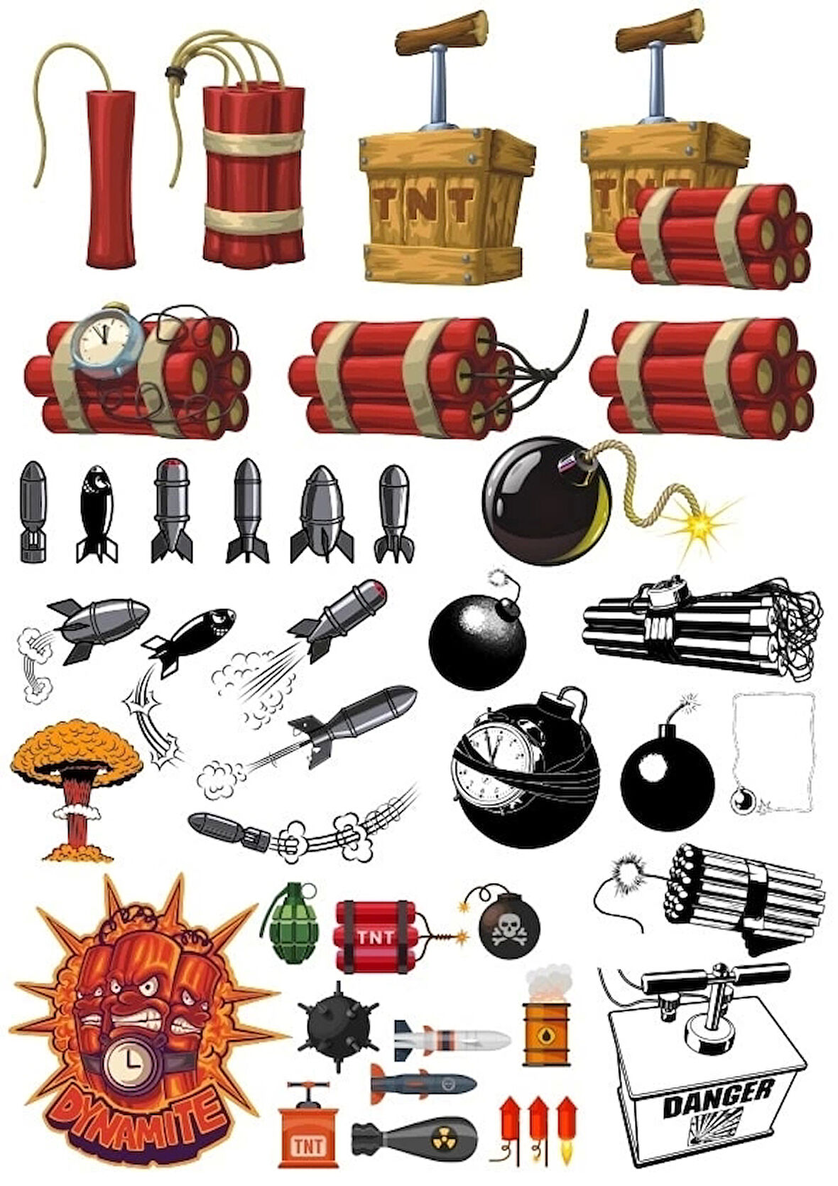 Dinamit Sticker Set 1 20 Parça Telefon, Tablet, Defter, Laptop Sticker