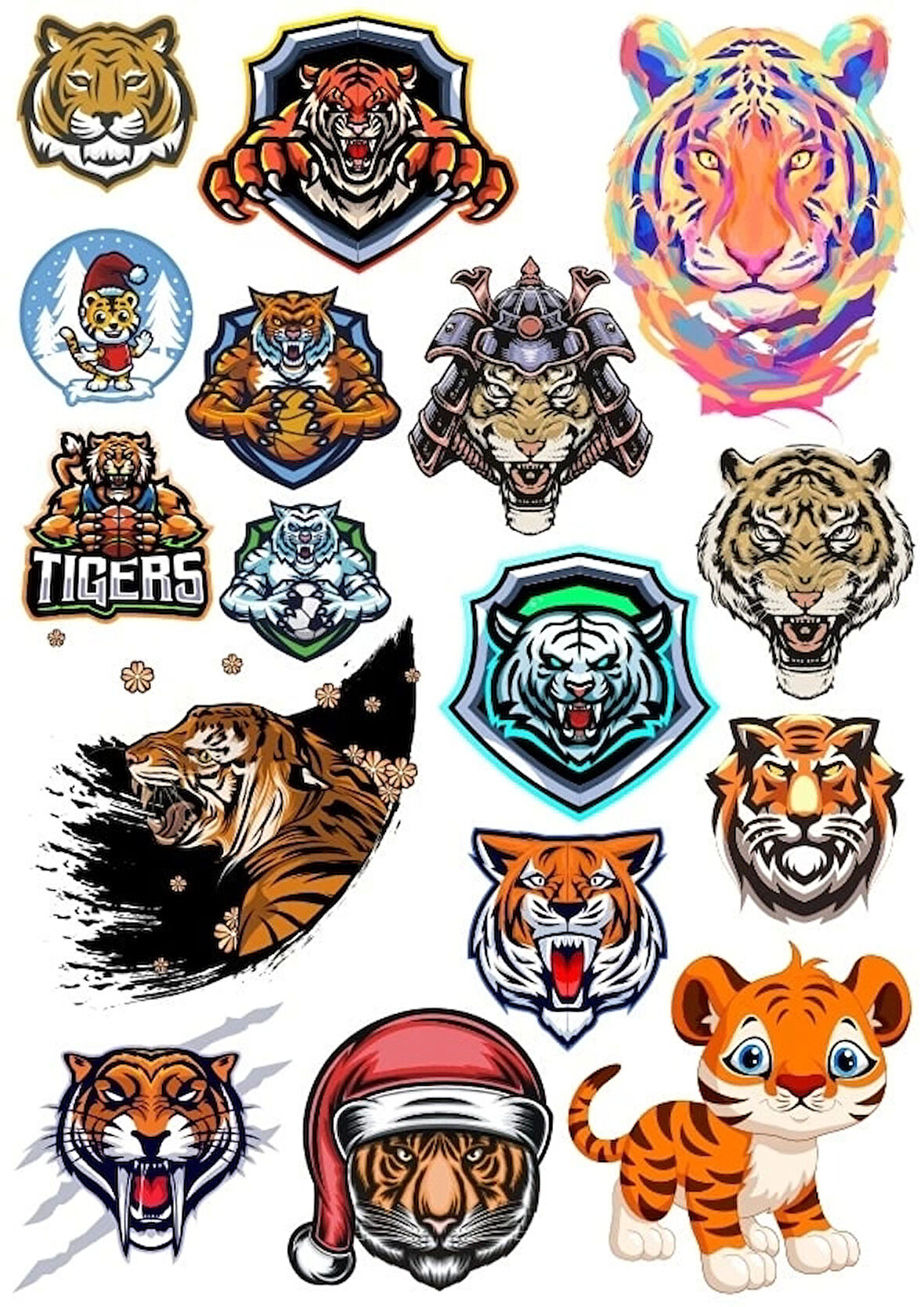 Kaplan Sticker Set 5 15 Parça Telefon, Tablet, Defter, Laptop Sticker