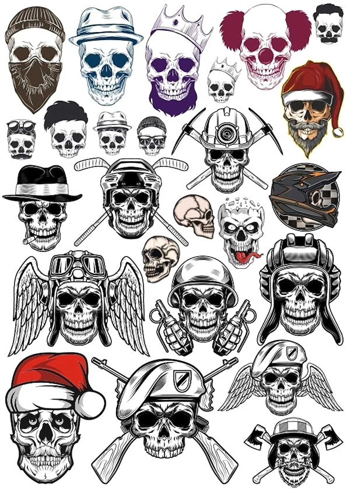 Kurukafa Sticker Set 11 20 Parça Telefon, Tablet, Defter, Laptop Sticker