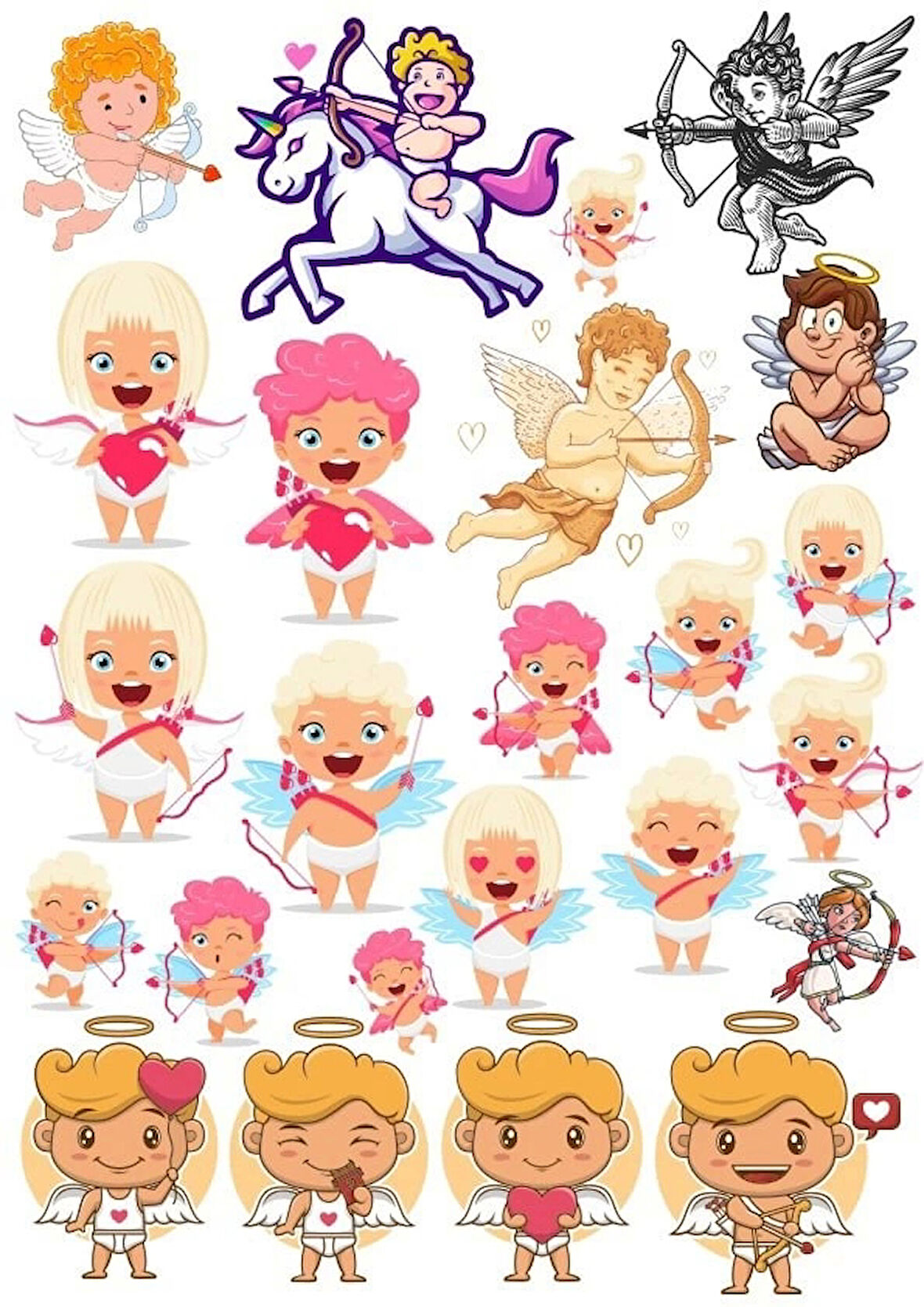 Eros Sticker Set 6 20 Parça Telefon, Tablet, Defter, Laptop Sticker