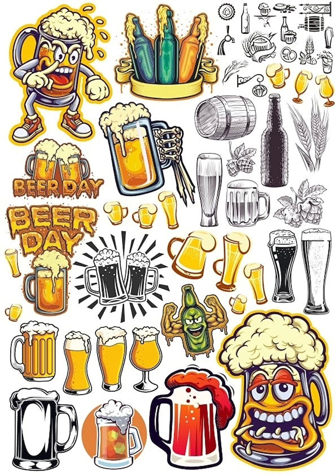 Sticker Set 3 20 Parça Telefon, Tablet, Defter, Laptop Sticker