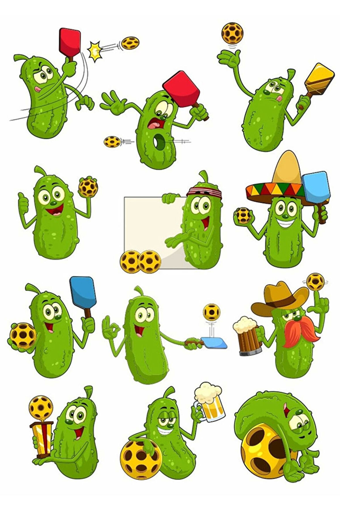 Salatalık Turşusu Sticker Set 1