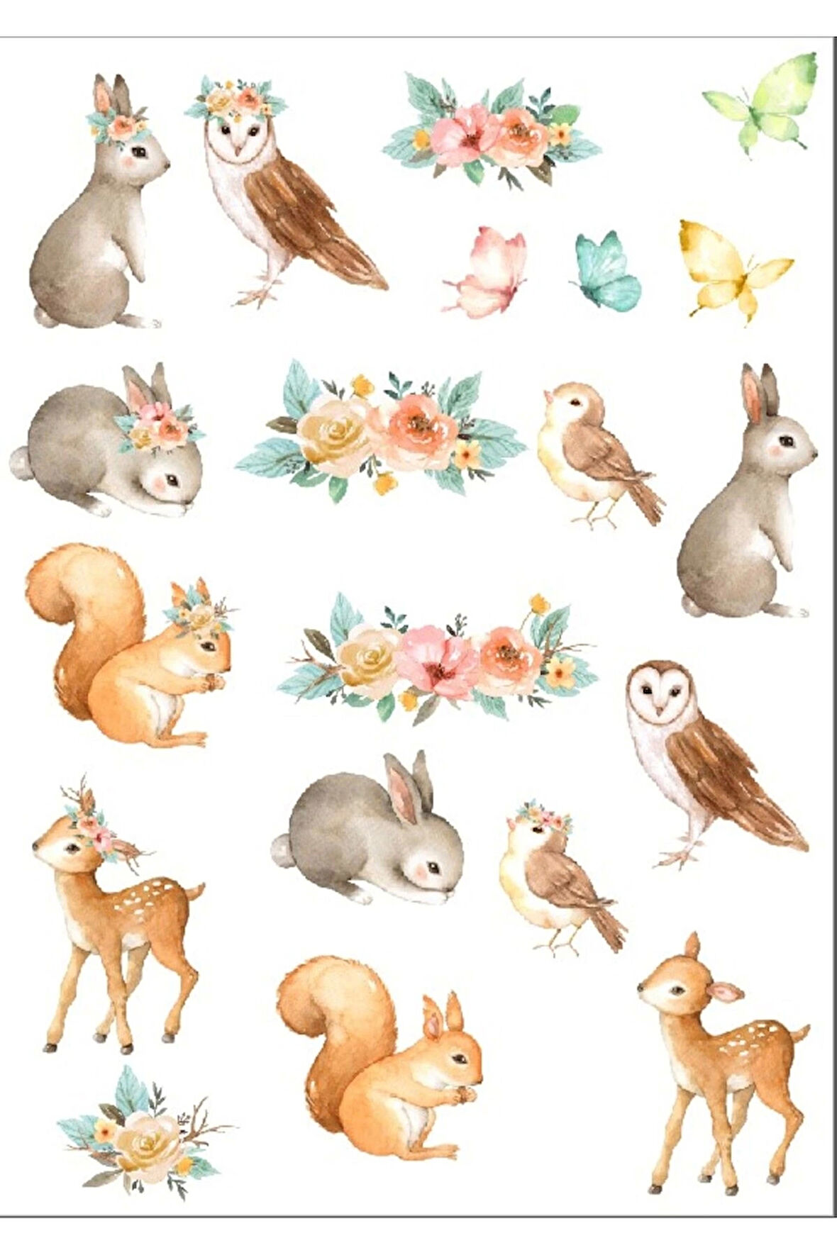 Sevimli Hayvanlar Sticker Set 3