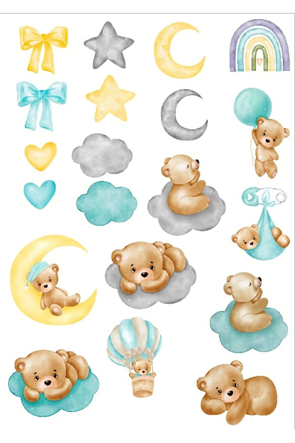 Sevimli Ayıcık Sticker Set 1