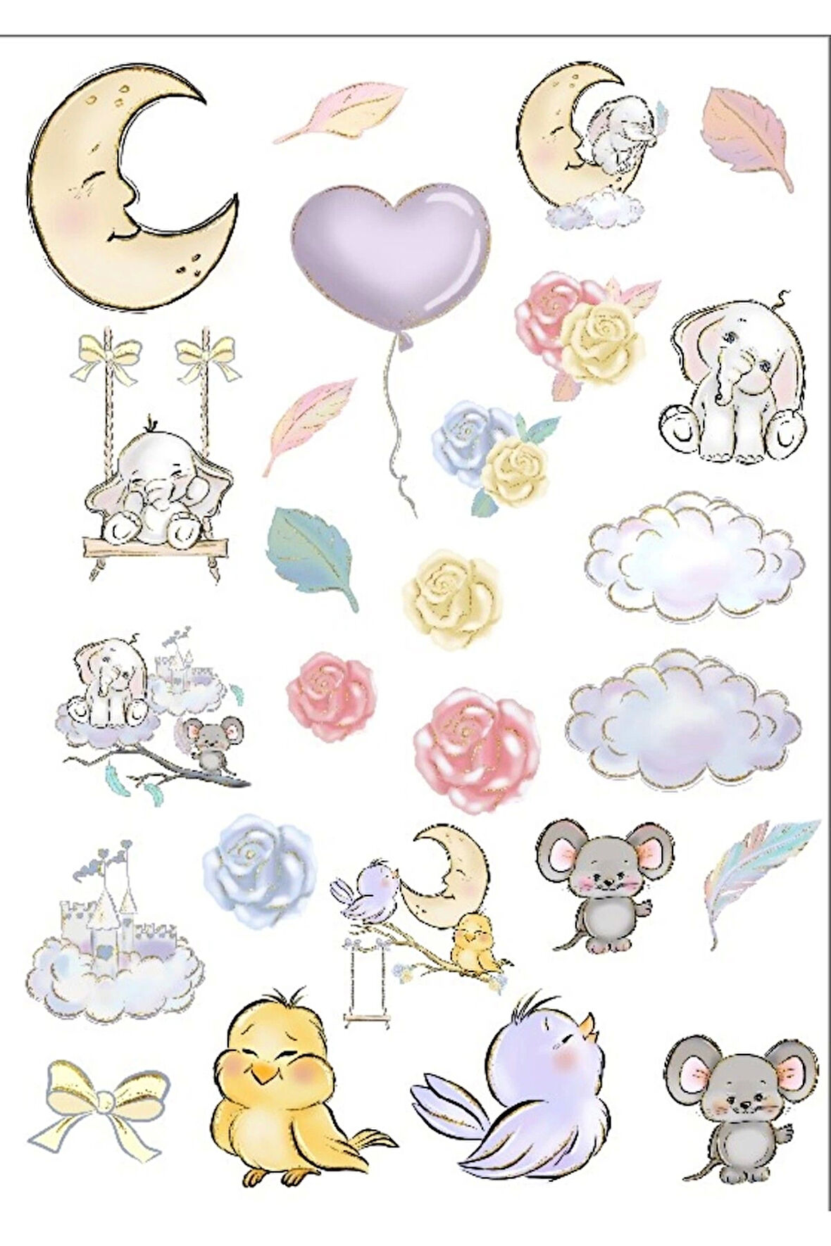 Sevimli Rüyalar Alemi Sticker Set 1