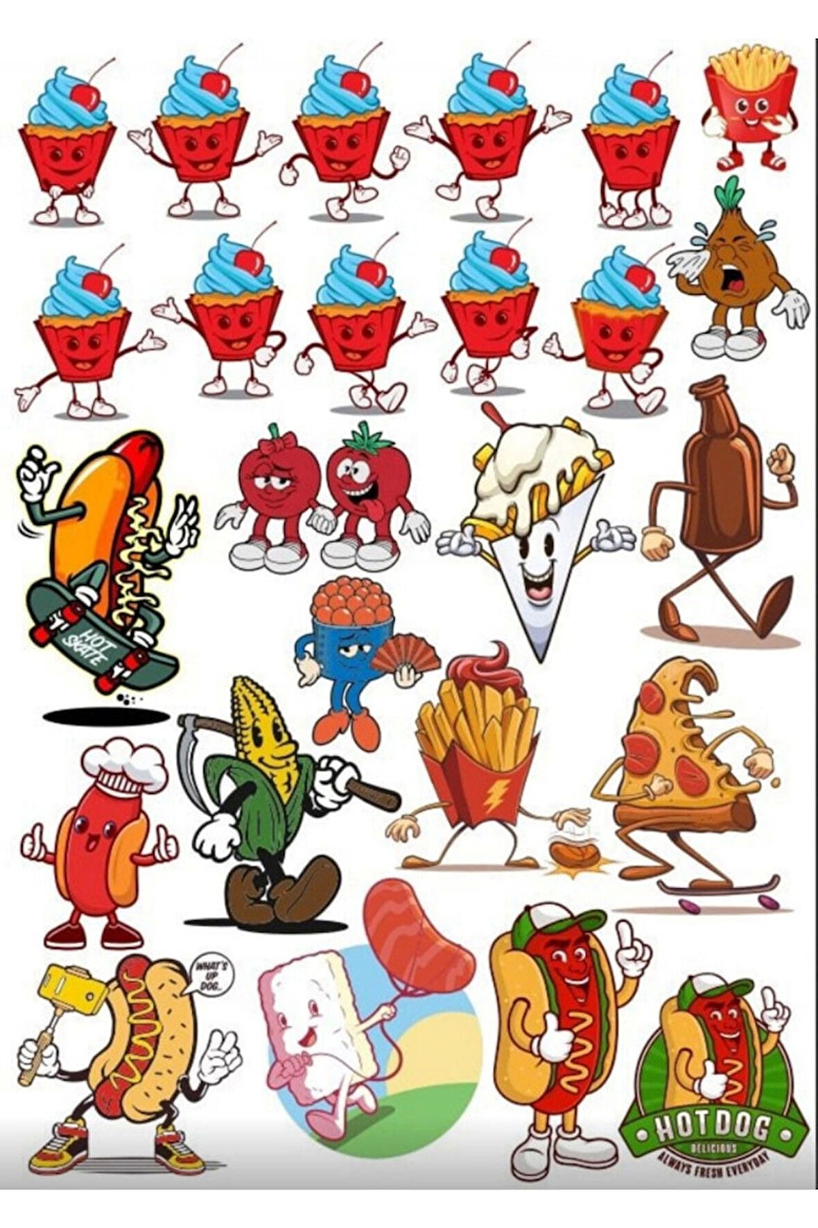 Sokak Lezzetleri Sticker Set