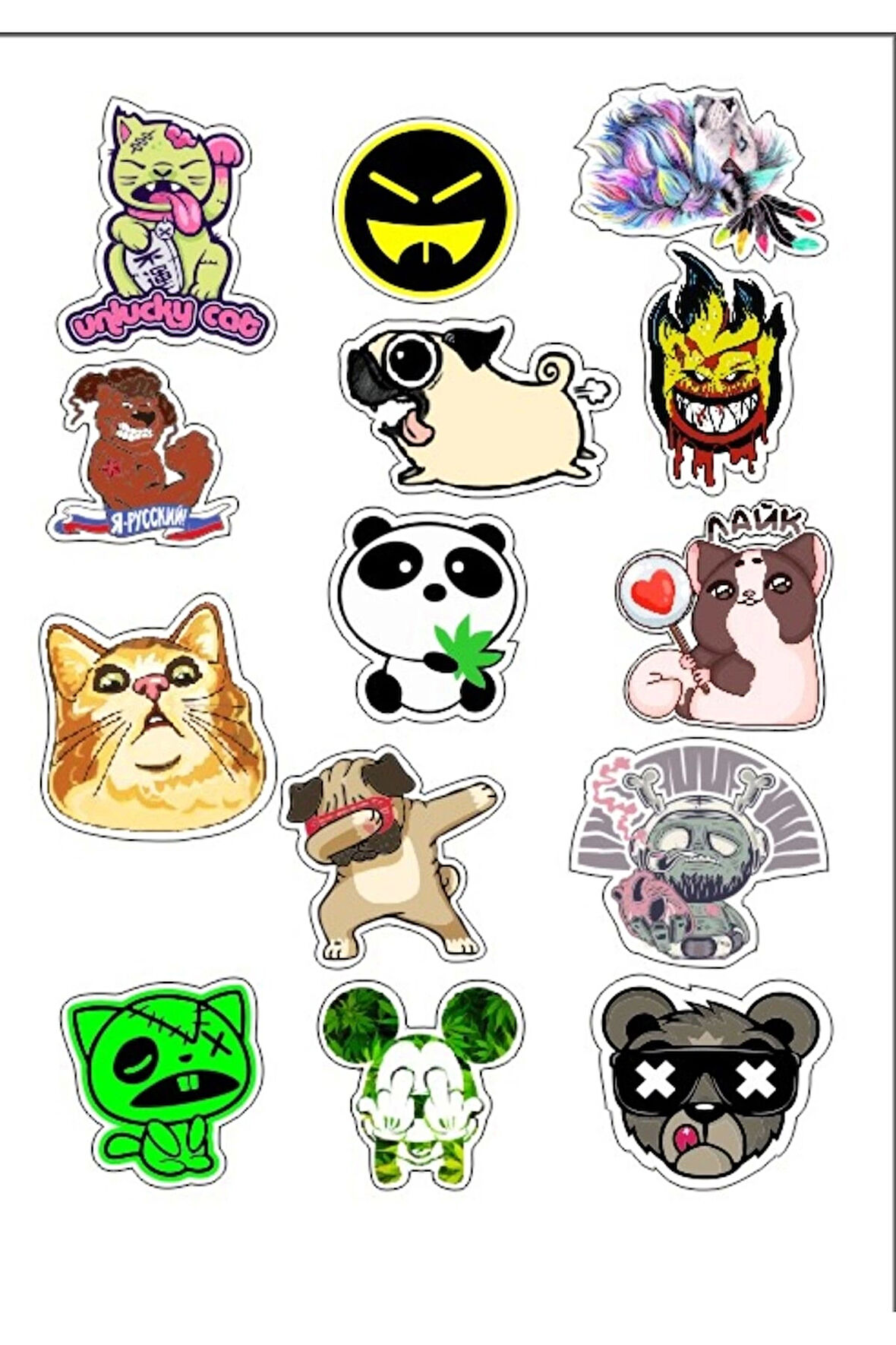 Kedi Köpek Sticker Set
