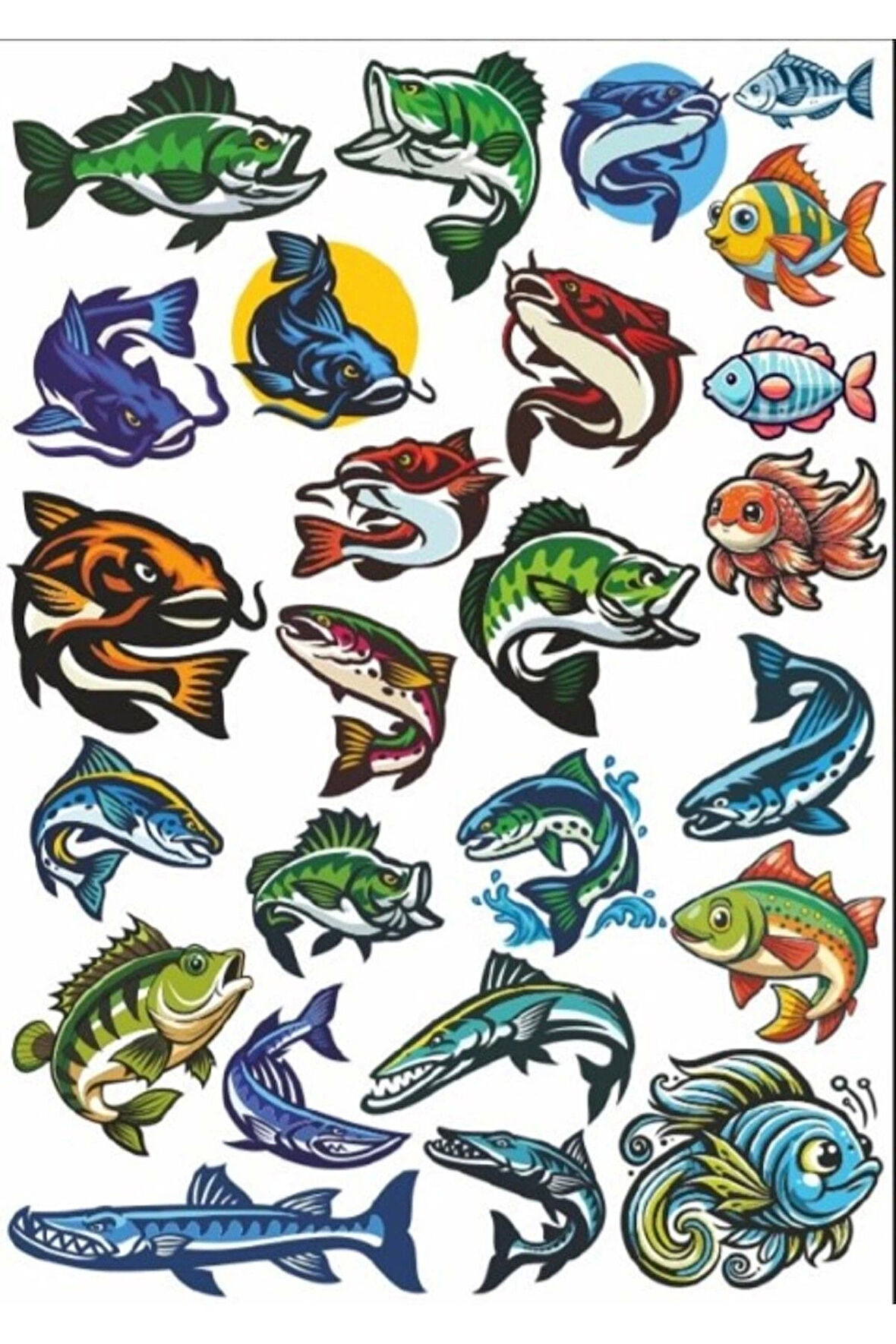 Balıklar Sticker Set 3