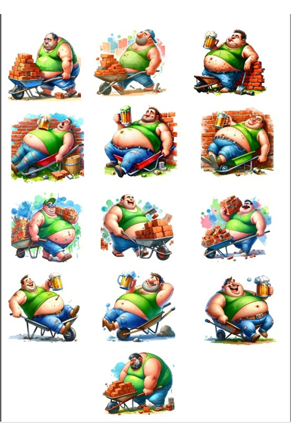 Göbekli Adamlar Sticker Set 1