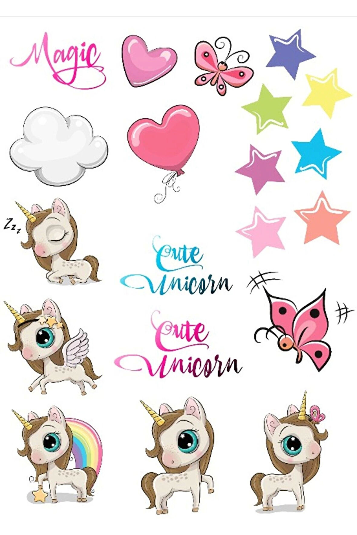 Unicorn Sticker Set
