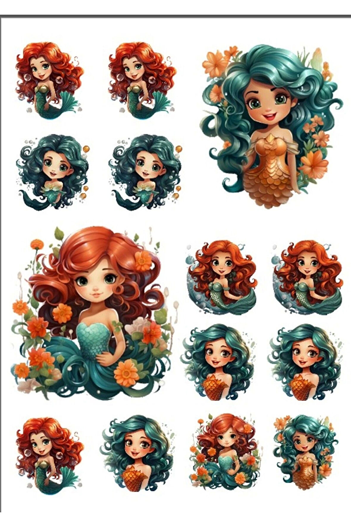 Deniz Kızı Sticker Set -2